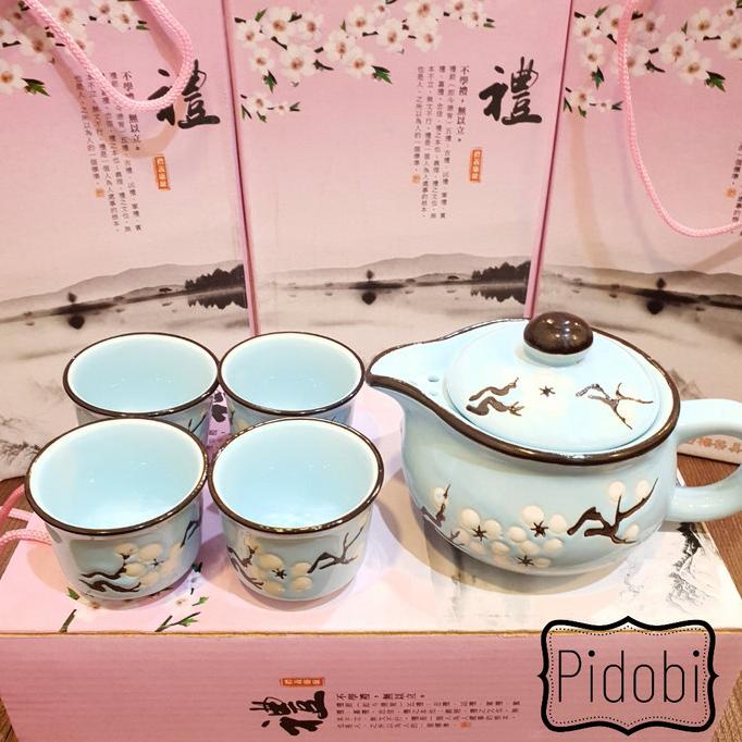 souevir Chinese Tea Set dan tea pot keramik premium