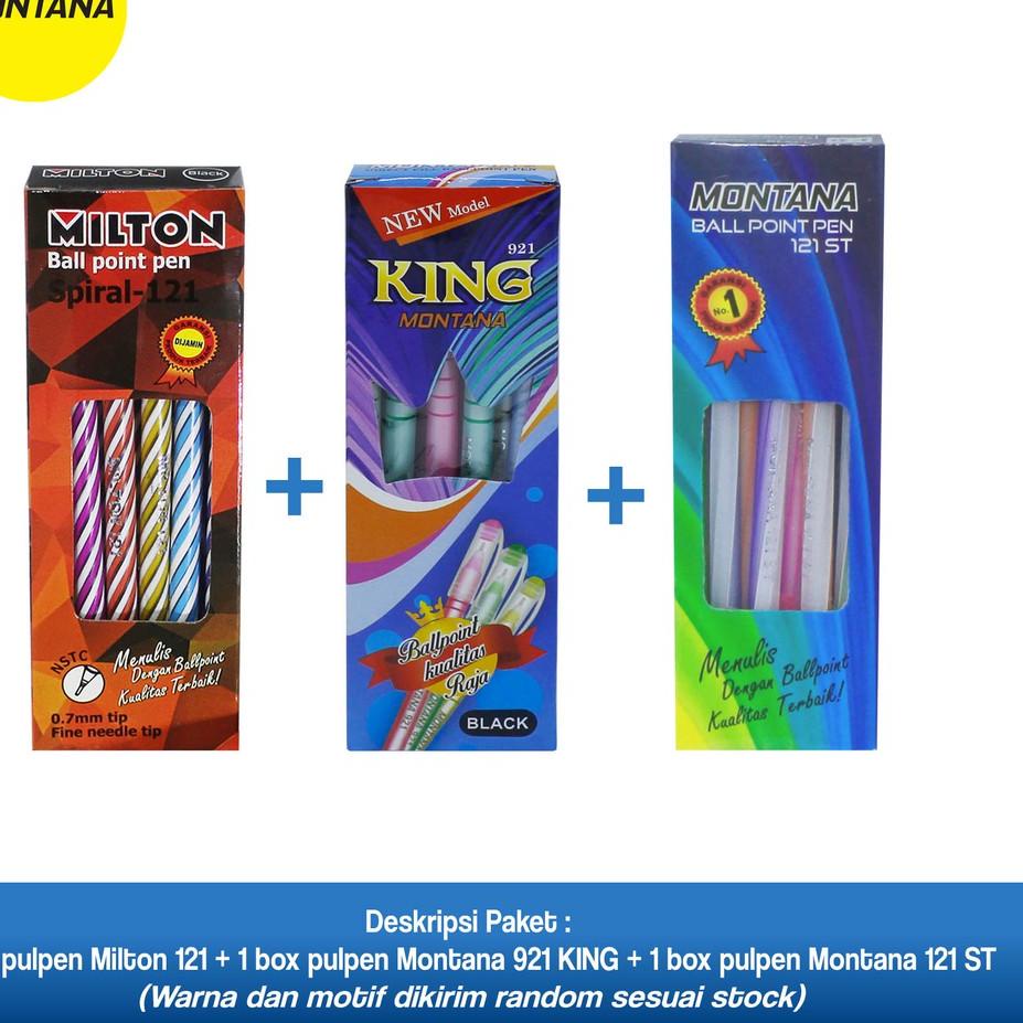 

Model baru - MONTANA BUNDLING 3Lusin Ballpoint Lilin / Spiral / 0.7mm/ Direct Fill 케