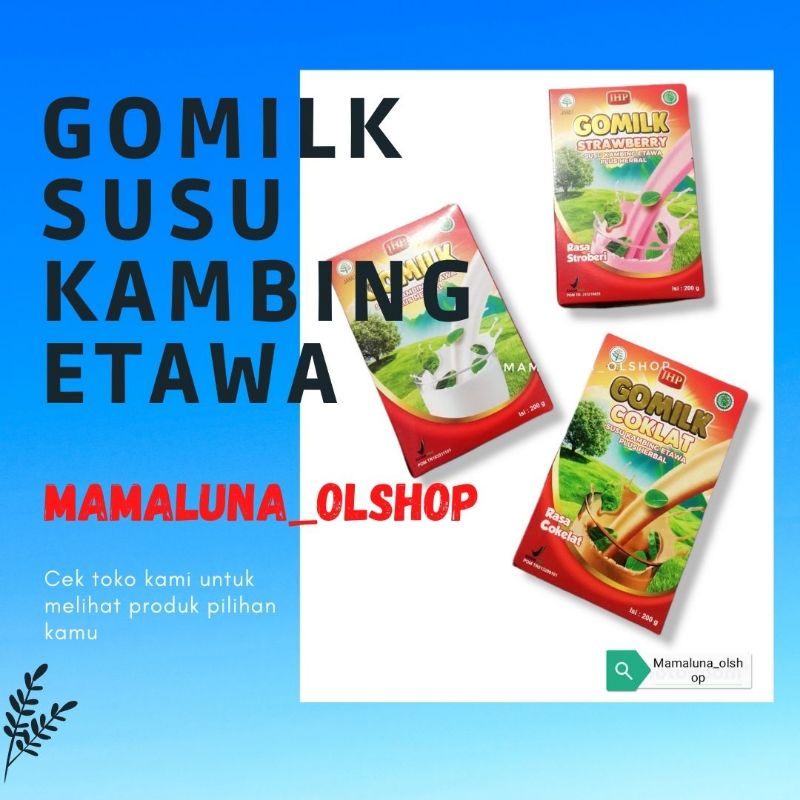 

Gomilk susu kambing etawa plus daun kelor murah ada bonusnya