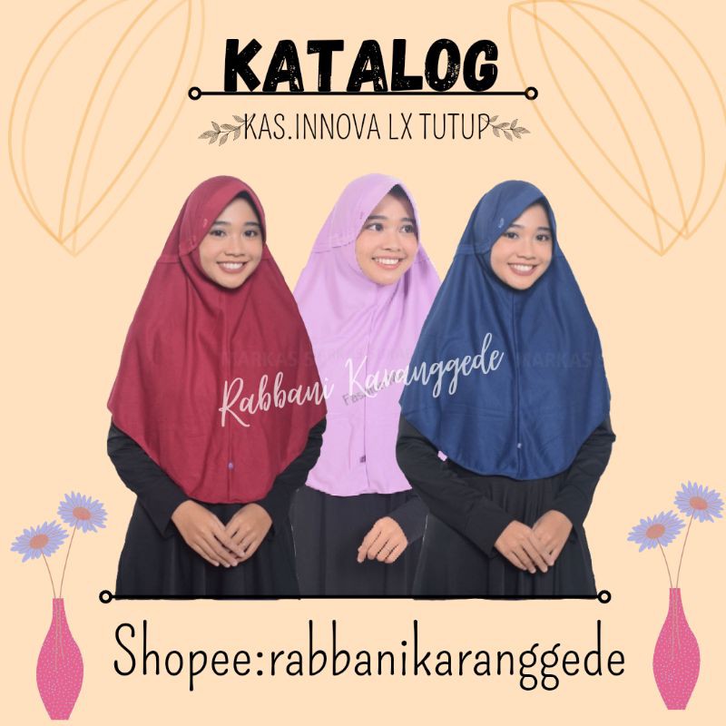Rabbani Inova LX L.rabbani/kerudungrabbani/rabbanihijab/jilbabrabbani/jilbabinstan/hijab instan