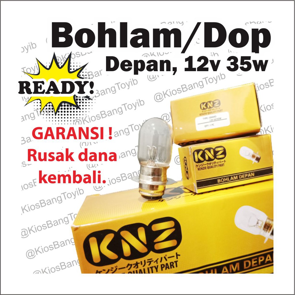 Bohlam Dop Lampu Depan 12V 35W Grand/Vario/Beat/Supra X/Karisma/Revo/Mio/Jupiter Z&quot;𝐅𝐮𝐣𝐢𝐬𝐡𝐢𝐧&quot;