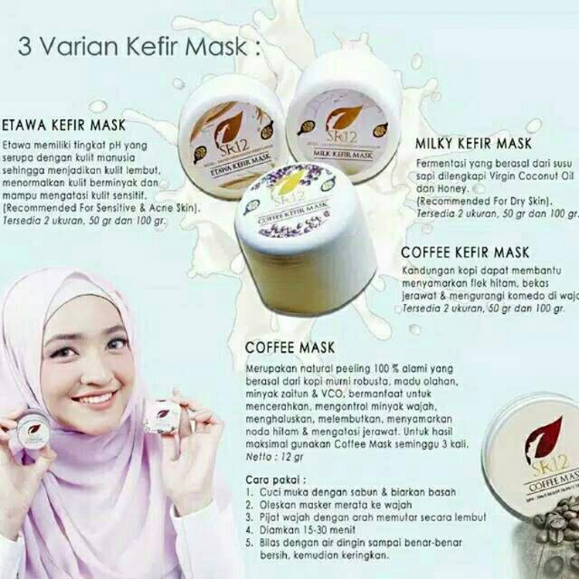 Masker kefir sr12 / masker etawa kefir / masker susu kefir / masker kopi kefir