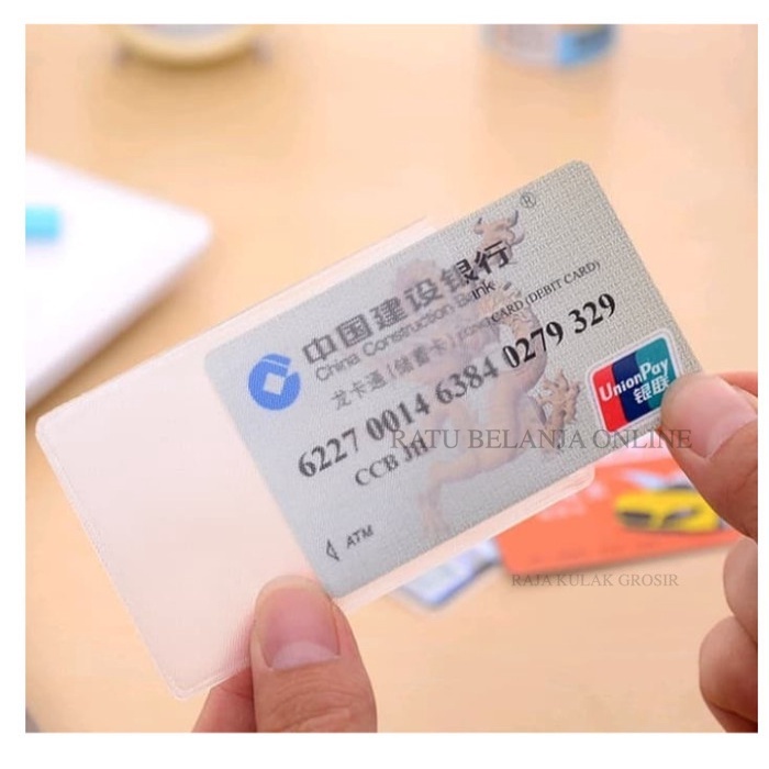 

Plastik Pelindung Kartu / Sampul Plastik Cover ATM ID Card Etoll KTP RBO AWET ORI