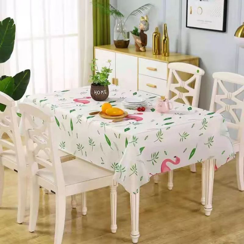 Taplak Meja Makan Kotak 6 Kursi Ruang Tamu Anti Air Tebal Kualitas Premium Bahan Peva