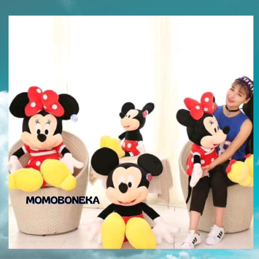 Boneka Minie Mouse / Boneka Miki Mini Silicon Murni