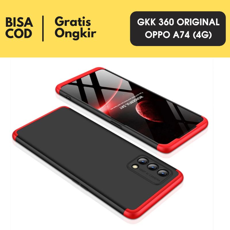 Case OPPO A74 4G Hardcase Casing GKK 360 ORIGINAL