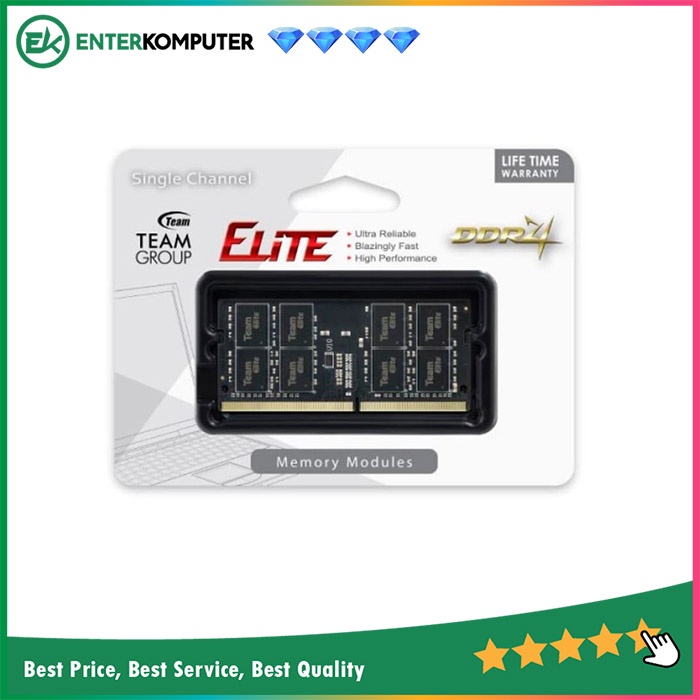 Team Elite SO-DIMM DDR4 PC25600 8GB - TED48G3200C22-S01