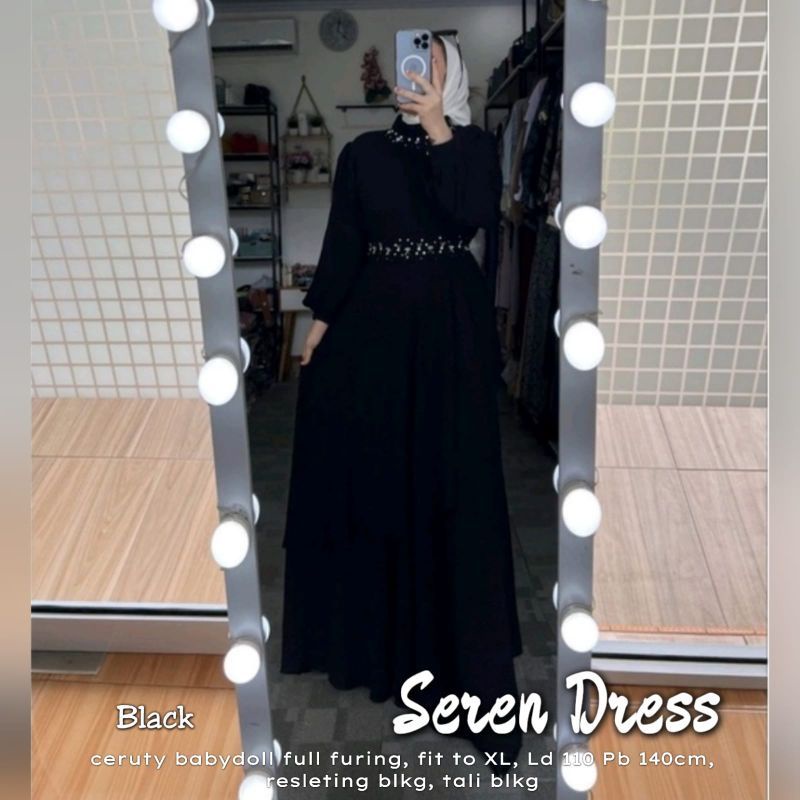 READY…!!!!! SEREN MAXI gamis seruti bebidol terbaru / aplikasi manik manik