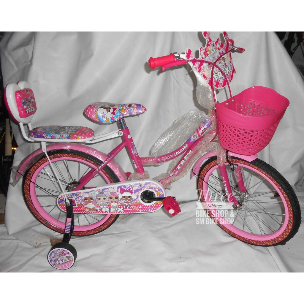 SEPEDA ANAK MINI TREX LOLLIPOP 16 inch WARNA PINK