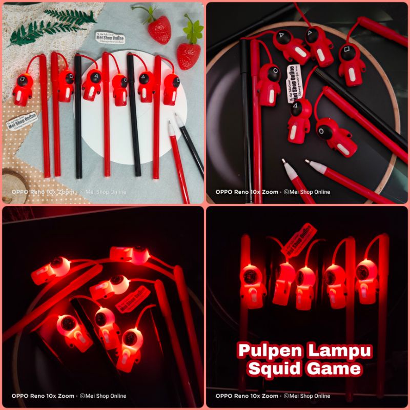 

(1Pcs) Pulpen Gel Karakter Lampu Squid Game Lucu