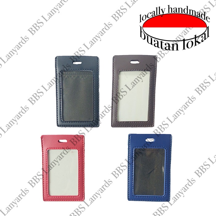 

Casing ID Card Holder Kulit untuk 2 Kartu