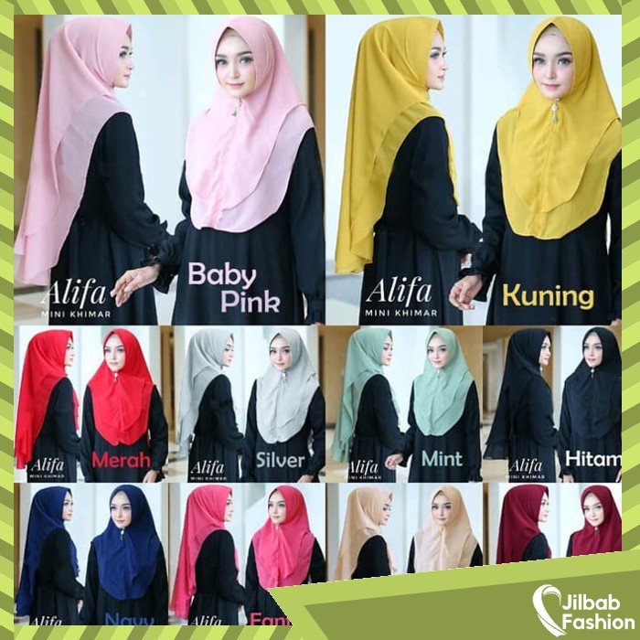 Hijab Mini Khimar Jilbab Alifa Hijab Instan Fashion Muslim Kerudung