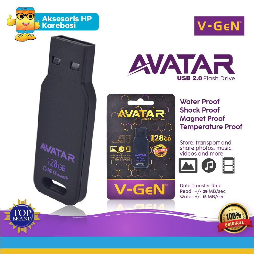 Flashdisk VGEN Avatar 64GB USB 2.0 Flashdrive