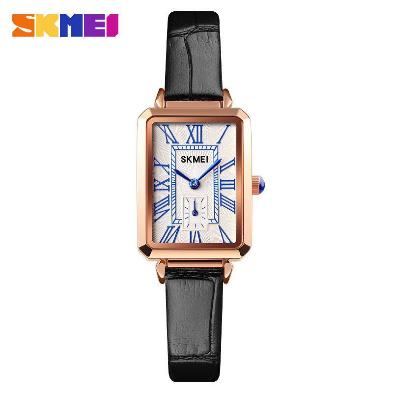 SKMEI 1764 Jam Tangan Wanita Analog Tali Stainless Kulit WATCHKITE WKOS