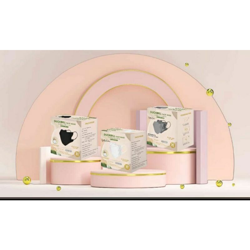 Masker Duckbill Y&B Care 3ply isi 50pcs Earloop Disposable Face Mask