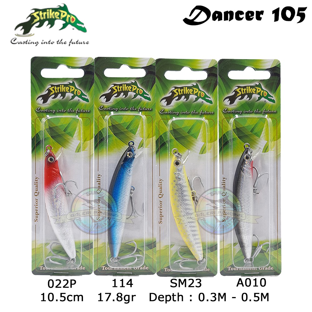 Umpan Pancing Lure Minnow Strike Pro Dancer 105 JL-149F 17.8gr 105mm