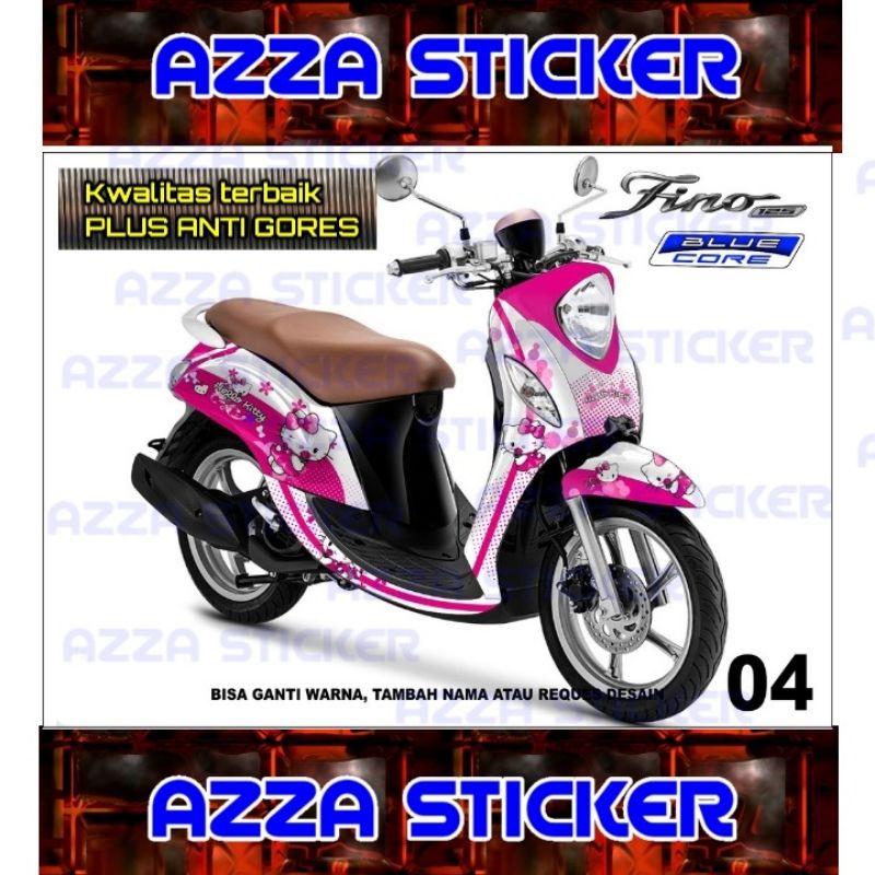 Stiker Dekal Vario Fino 125 Blue Core Striping Motor Fino 125 Blue Core Full Sticker Decal Fino 125 