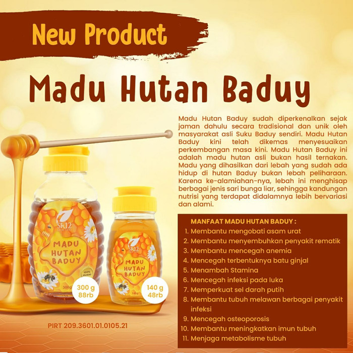 

MADU HUTAN BADUY SR12 300 gr MADU MURNI KAYA MANFAAT UNTUK KESEHATAN