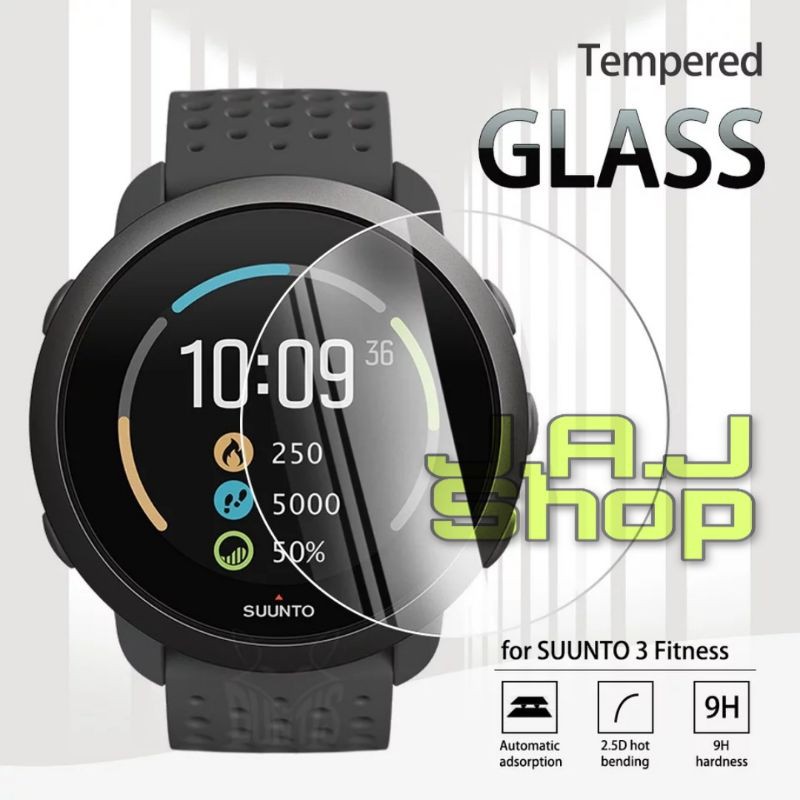 SUUNTO 3 FITNES FITNESS ANTI GORES KACA TEMPERED GLASS WATCH SCREEN GUARD PELINDUNG LAYAR JAM