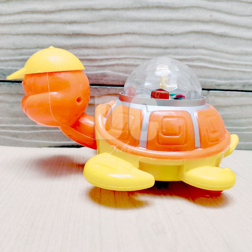 Funtastic Turtle Mainan Kura kura Bisa Berjalan Ada Lampu Disko &amp; Musik