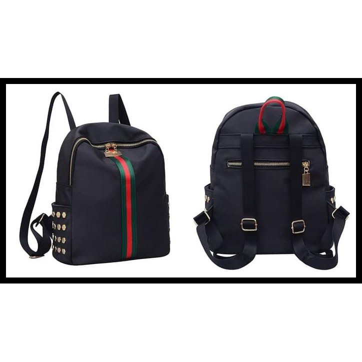 MODEL TERKINI BACKPACK TAS RANSEL CEWEK MODEL GUCCI - TAS PUNGGUNG NILON WANITA RNG PRODUK LARIS