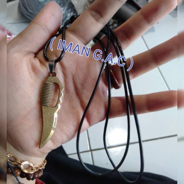 Kalung bandul pisau/ kalung fashion peria