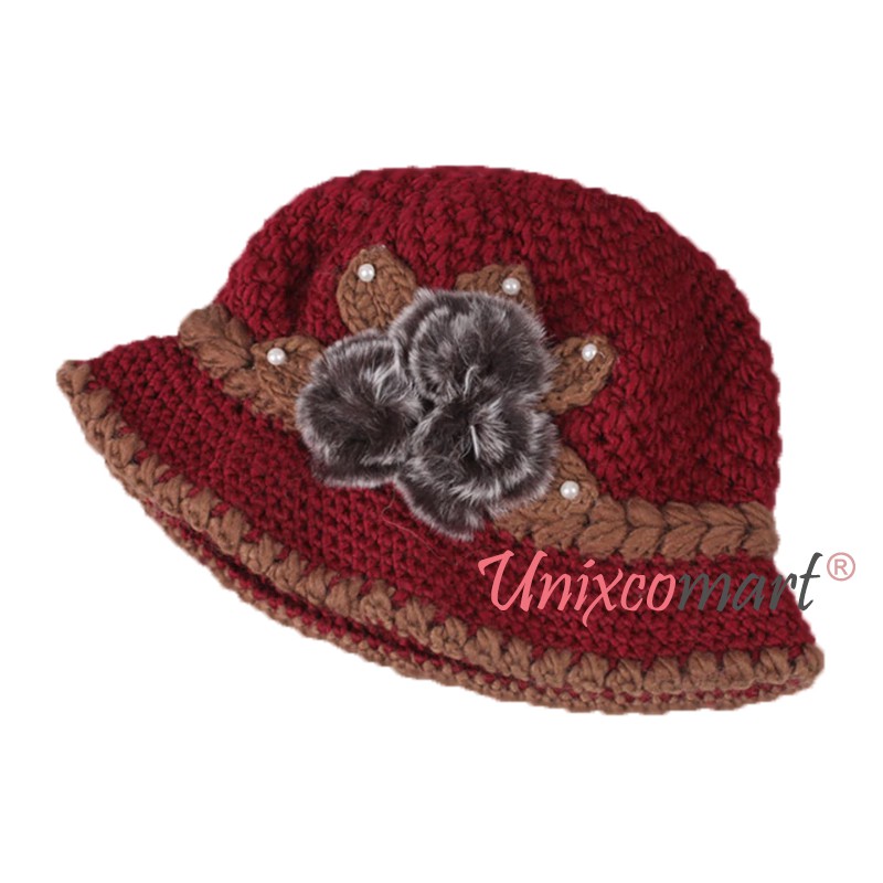 Topi SCARLETT BUCKET Hat Topi Rajut Knitted Wanita Dewasa Casual Fashion