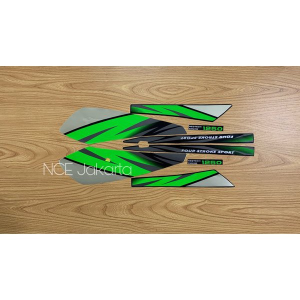 STIKER STRIPING GL MAX 1996 HITAM HIJAU