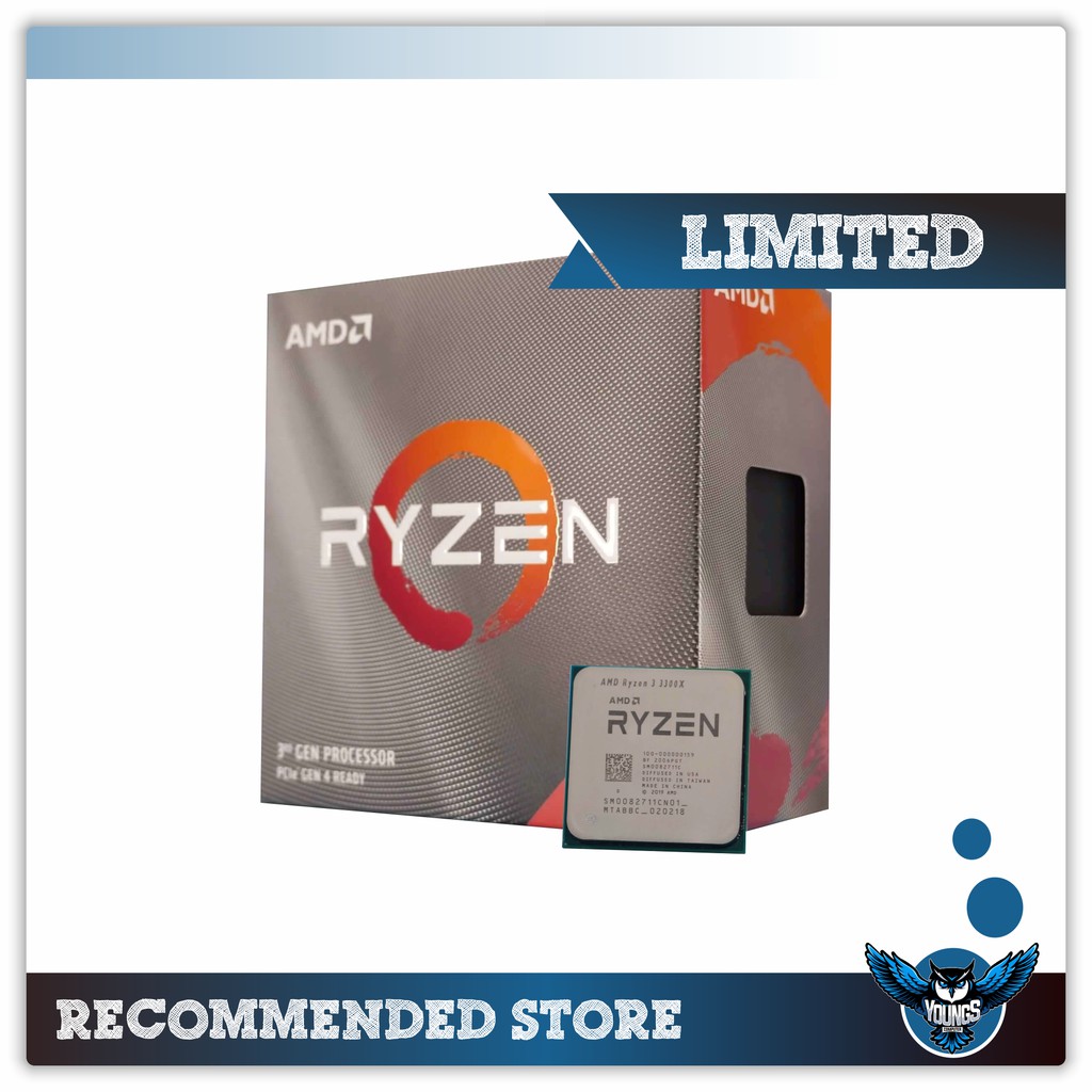 PROCESSOR AMD RYZEN 3 3300X 3.8GHz Up to 4.3GHz AM4 BOX GARANSI RESMI