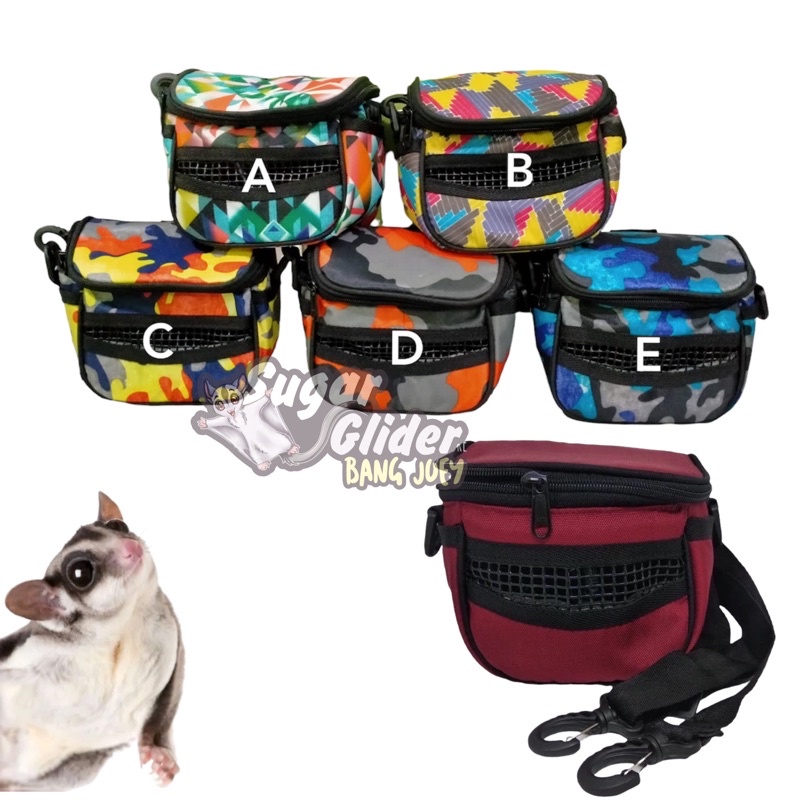 TREVEL POUCH EASY SUGAR GLIDER TAS SLEMPANG SG tas jalan jalan sugar glider bonding pouch pouch