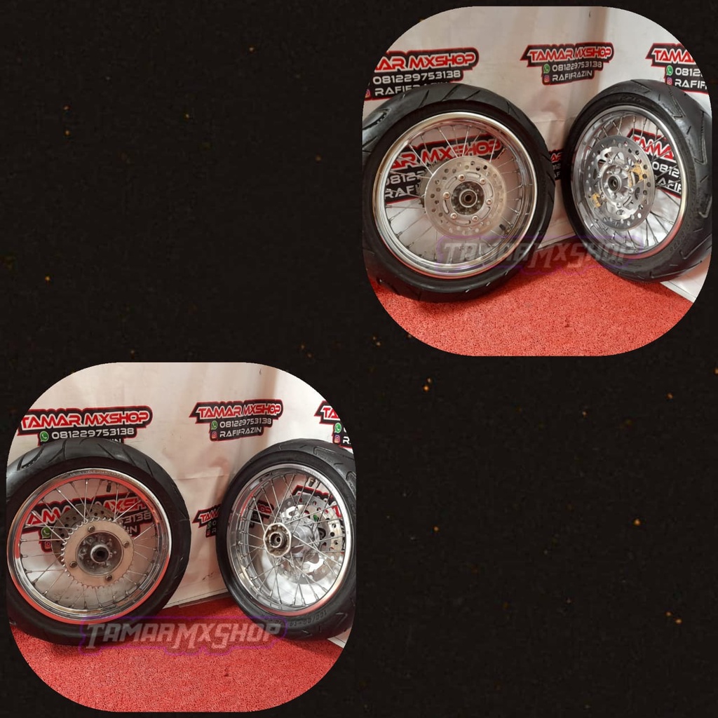 BAN RODA WHEELSET ORIGINAL COPOTAN KAWASAKI KLX DT  DTRCAKRT OLD