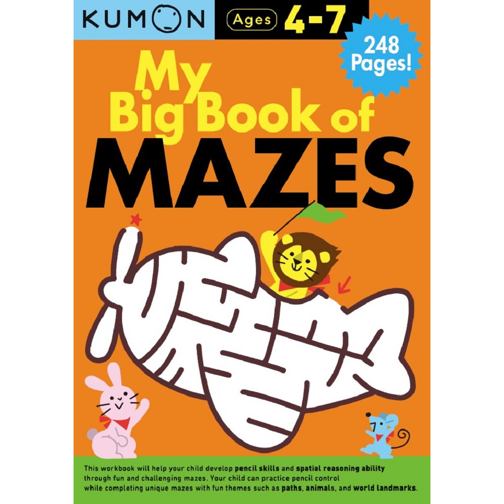 KUMON My Big Book of Mazes (4-7)-0