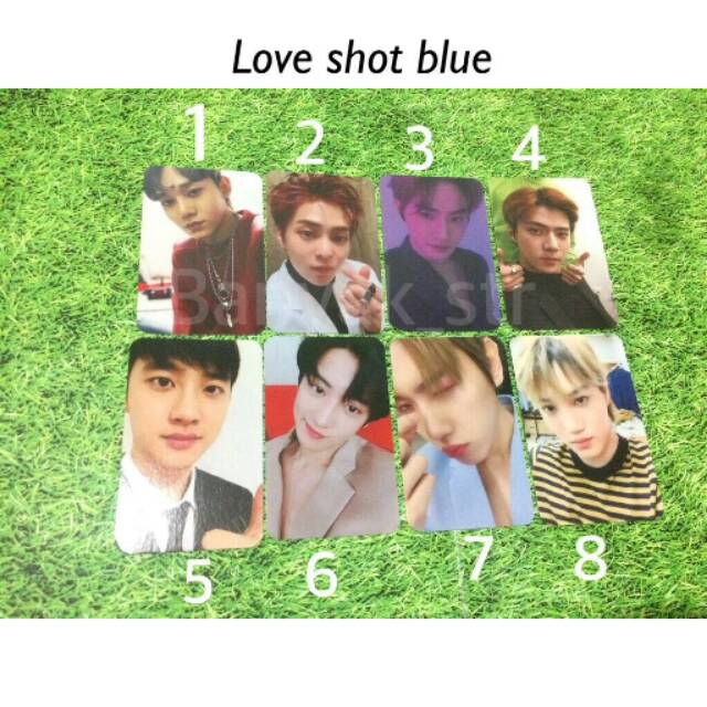 [READY STOCK] PHOTOCARD SEHUN BAEKHYUN KAI CHANYEOL SUHO XIUMIN DO CHEN EXO LOVE SHOT Blue