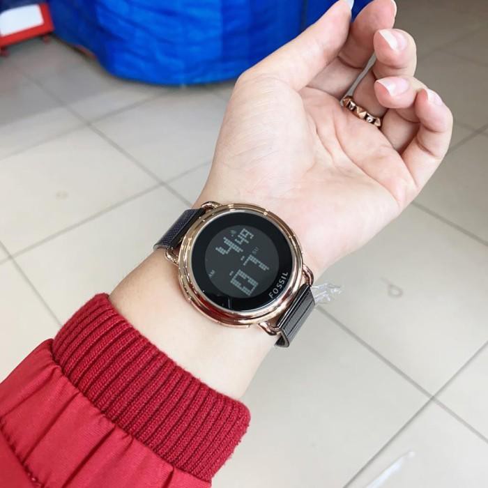 Terlaris JAM TANGAN WANITA FOSSIL DIGITAL - Hitam Dijamin