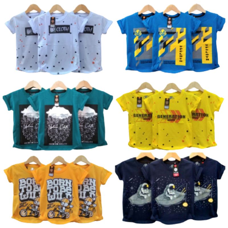 Kaos Distro Anak Atasan Anak Laki Laki Astronot/Kaos Distro anak Murah/Kaos Anak Laki-Laki