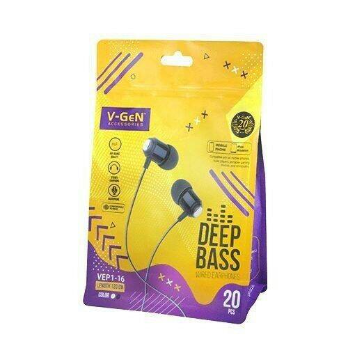 Earphone  VGen Vep1-16 1 Pouch isi 20pcs