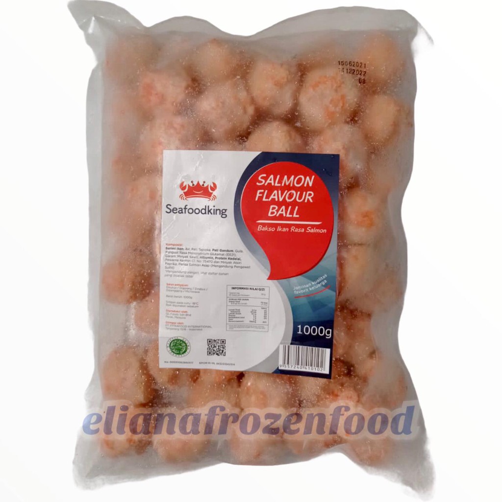 

SEAFOODKING SALMON BALL 1 KG / SEAFOODKING BAKSO SALMON 1 KG