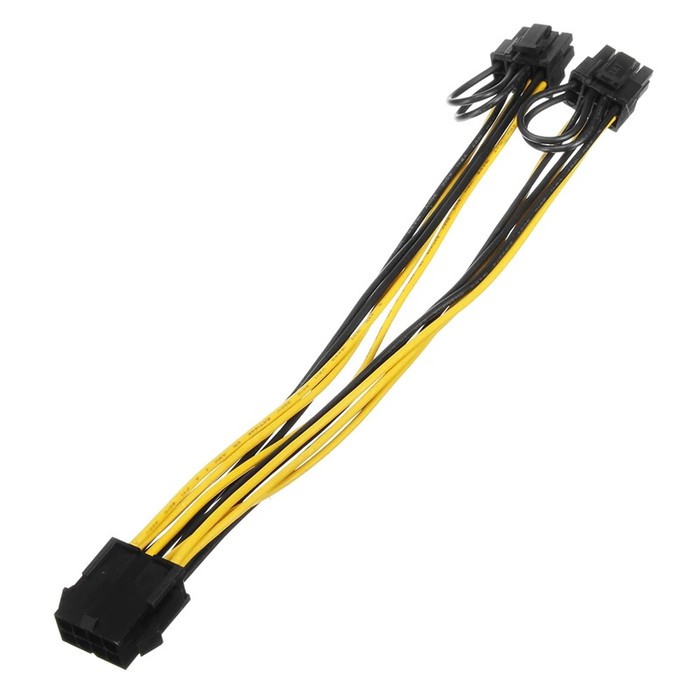 KABEL POWER CPU 8 PIN F SPLITTER to 2x 8 PIN (6+2 PIN) M PCIE VGA CARD