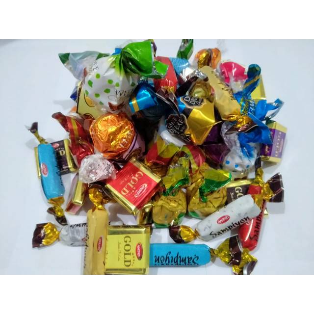 

Coklat turki mix aneka rasa ukuran 1kg