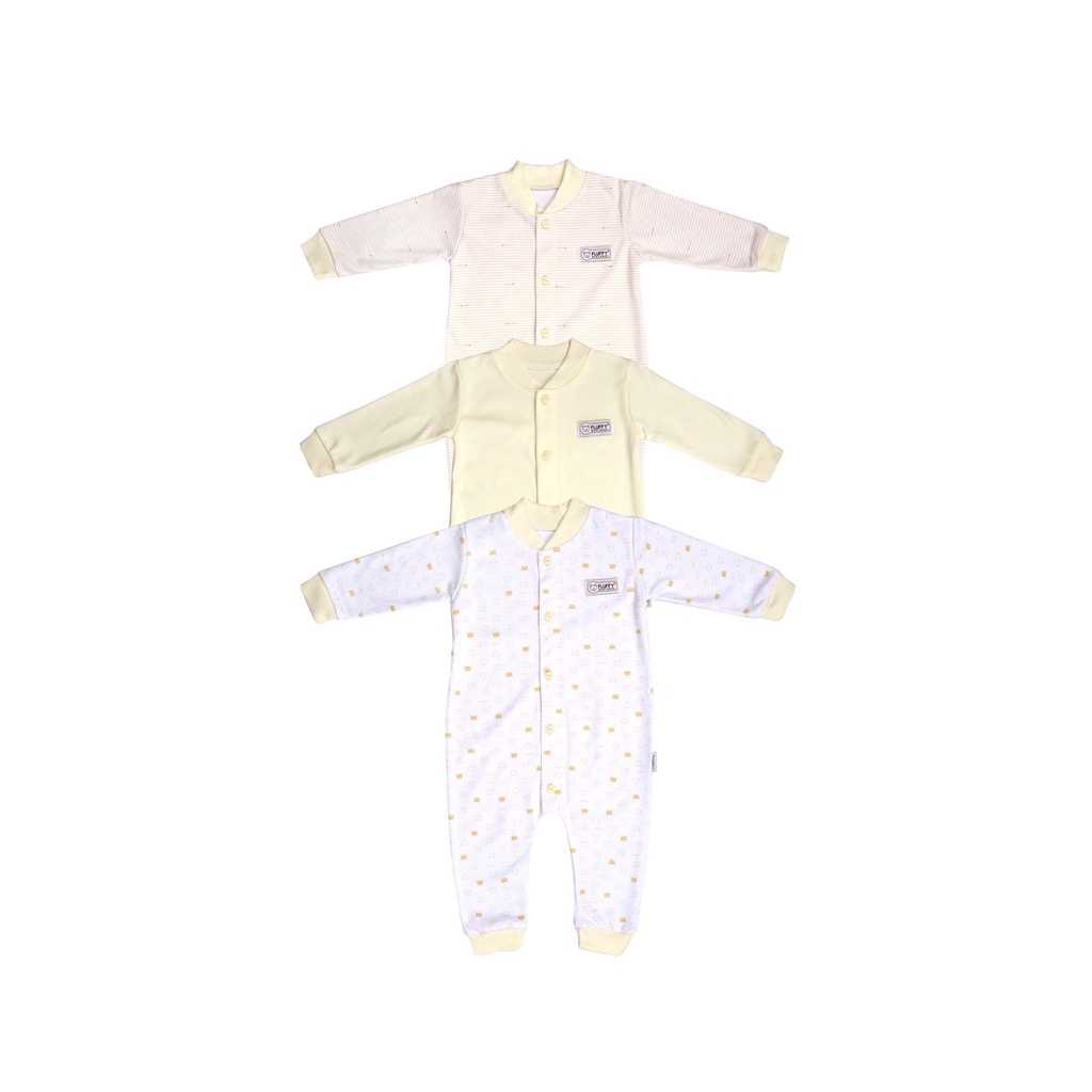 Fluffy Baju Kodok Jumper Bayi Size 0-3 Bulan @3