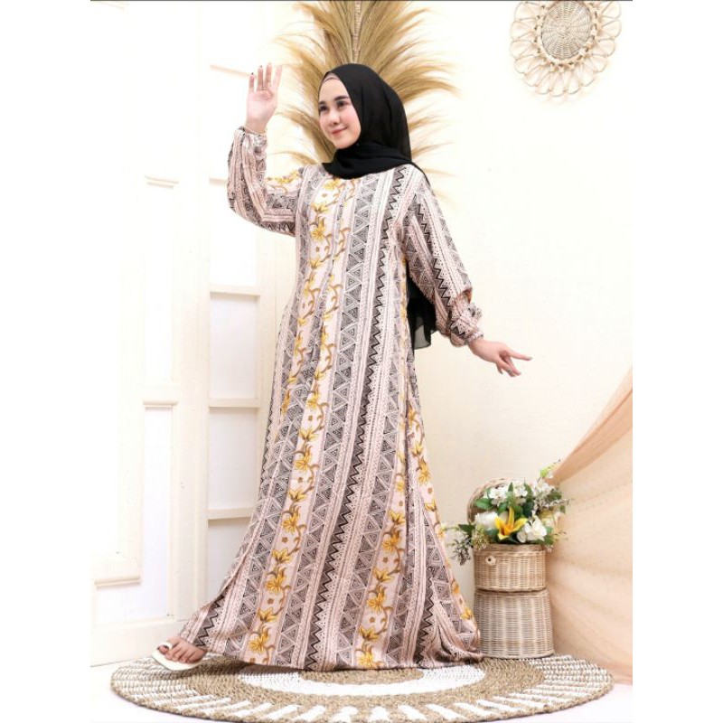 Gamis Rayon Viscose Premium / Homedress Busui Termurah / Longdress Busana Muslim Lebaran Terbaru