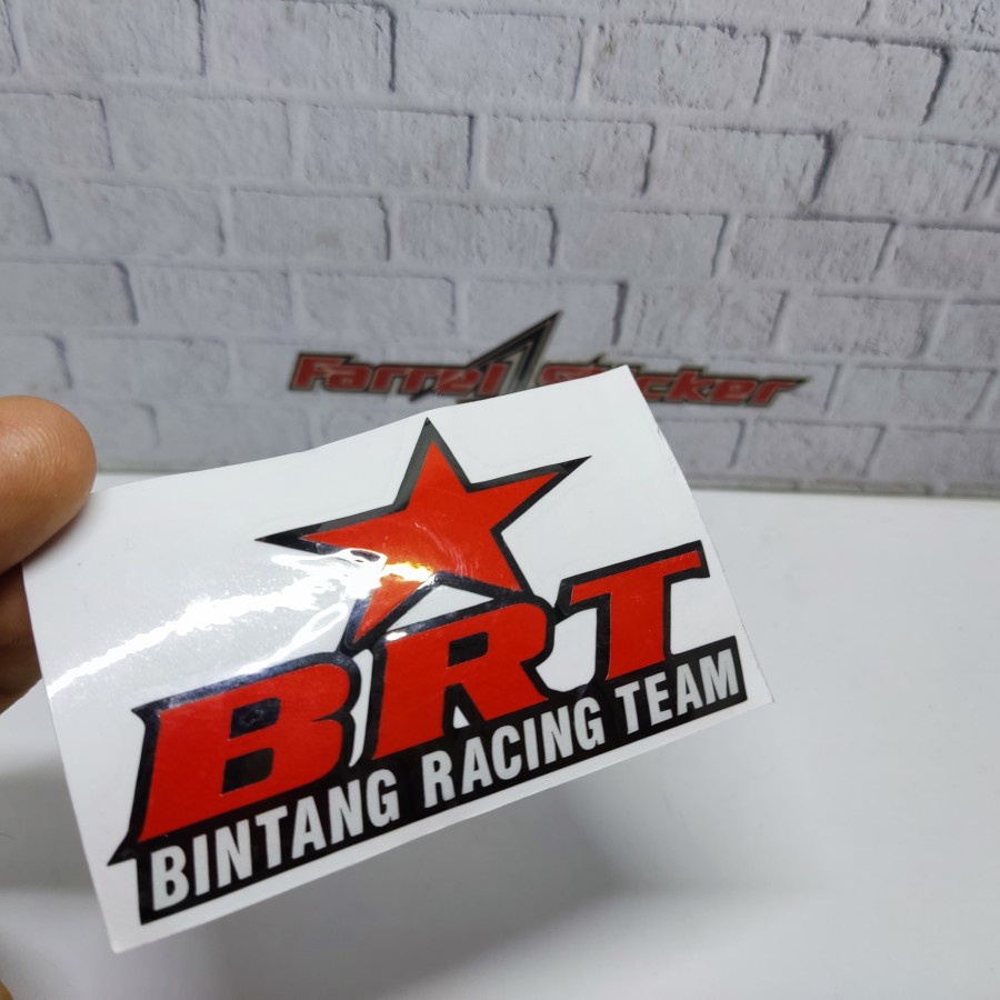 Stiker LOGO BINTANG RACING TEAM sticker BRT