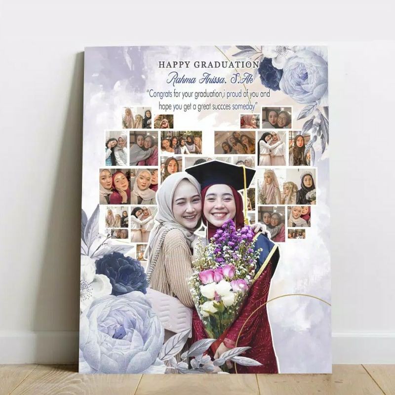 lWall decor foto mozaik love hadiah kado custom ultah ulang tahun pernikahan Wedding wisuda