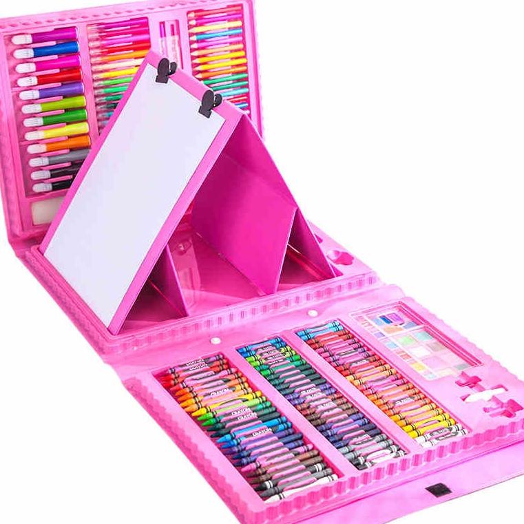 

(I1E5) Smilepea 208pcs Crayon Mewarnai Pensil Krayon Warna Alat Menggambar atau Mewarnai //Naik@daun