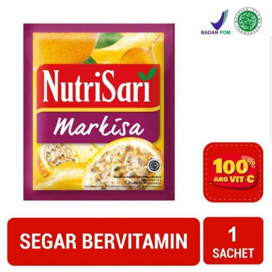 

NutriSari Markisa - Minuman Buah Vitamin C (1 Sachet)