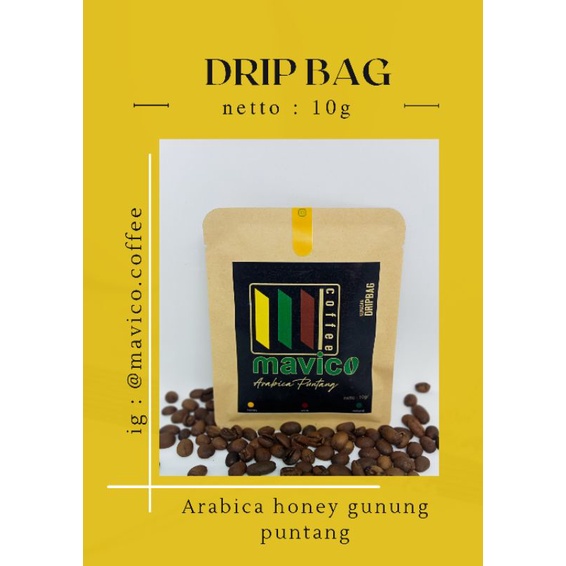 

mavico coffee drip bag/Honey/arabikaPuntang/kopihitam