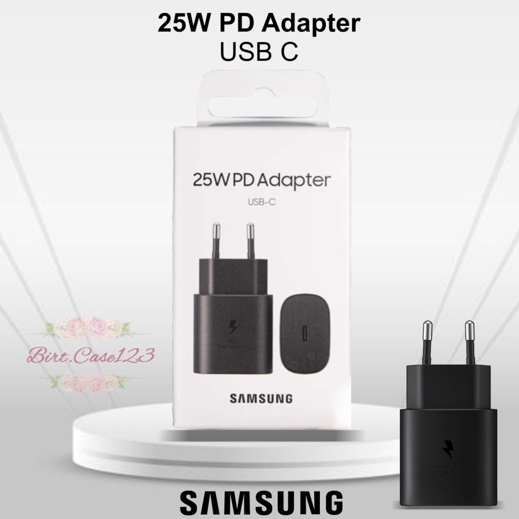 Batok adaptor Charger SAMSUNG 25 WAT NOTE 20 20+ 20 10 10+ ULTRA S21 S21+ S20 S20+ A80 ULTRA SUPER FAST CHARGING bergaransi  1 bulan BC6198