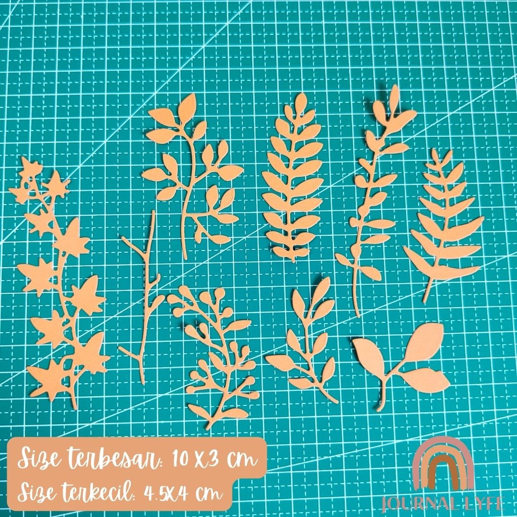 

[JOURNALYFE] Cutting Dies Scrapbook - 9 Pcs Ranting dan Daun Deco Paper Jurnaling