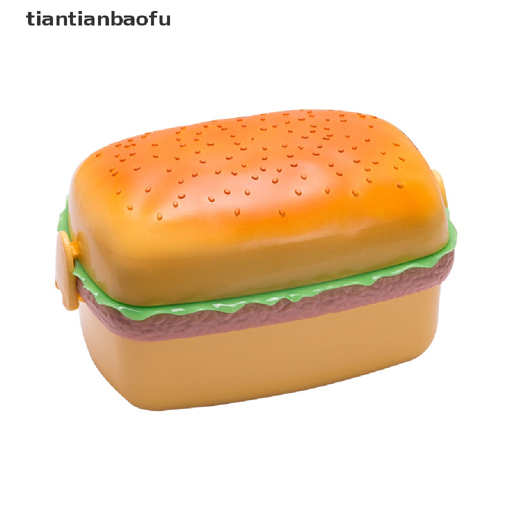 Kotak Makan Siang Bento Bentuk Hamburger Untuk Anak
