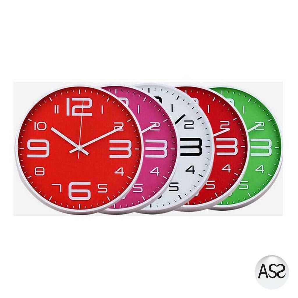 ASS Shop - Jam Dinding Bulat Quartz Creative Design Modern - H6588